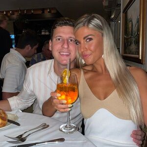 Tan and white showpo dress